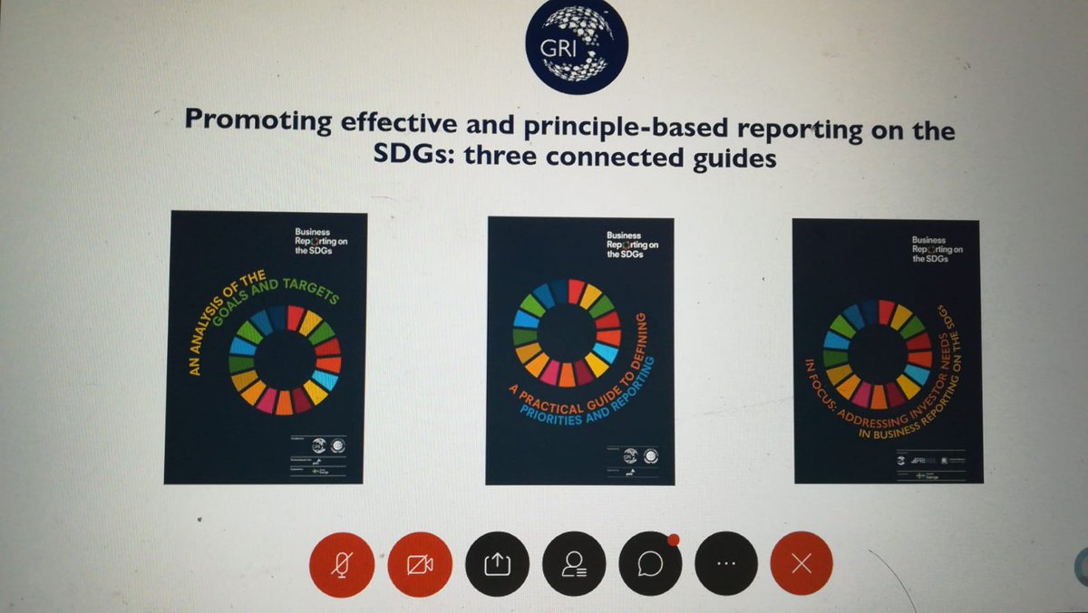#Webinar #SustainabilityReporting <a href="/FrancescaPalami/">FrancescaPalamidessi</a>  presenta le pubblicazioni a supporto del #sustainabilityreporting aziendale, frutto della collaborazione fra @GRI_Secretariat e <a href="/globalcompact/">UN Global Compact</a>. "Practical Guide" presto disponibile in italiano (trad. a cura di <a href="/FondazioneGCNI/">UN Global Compact Network Italia</a>)