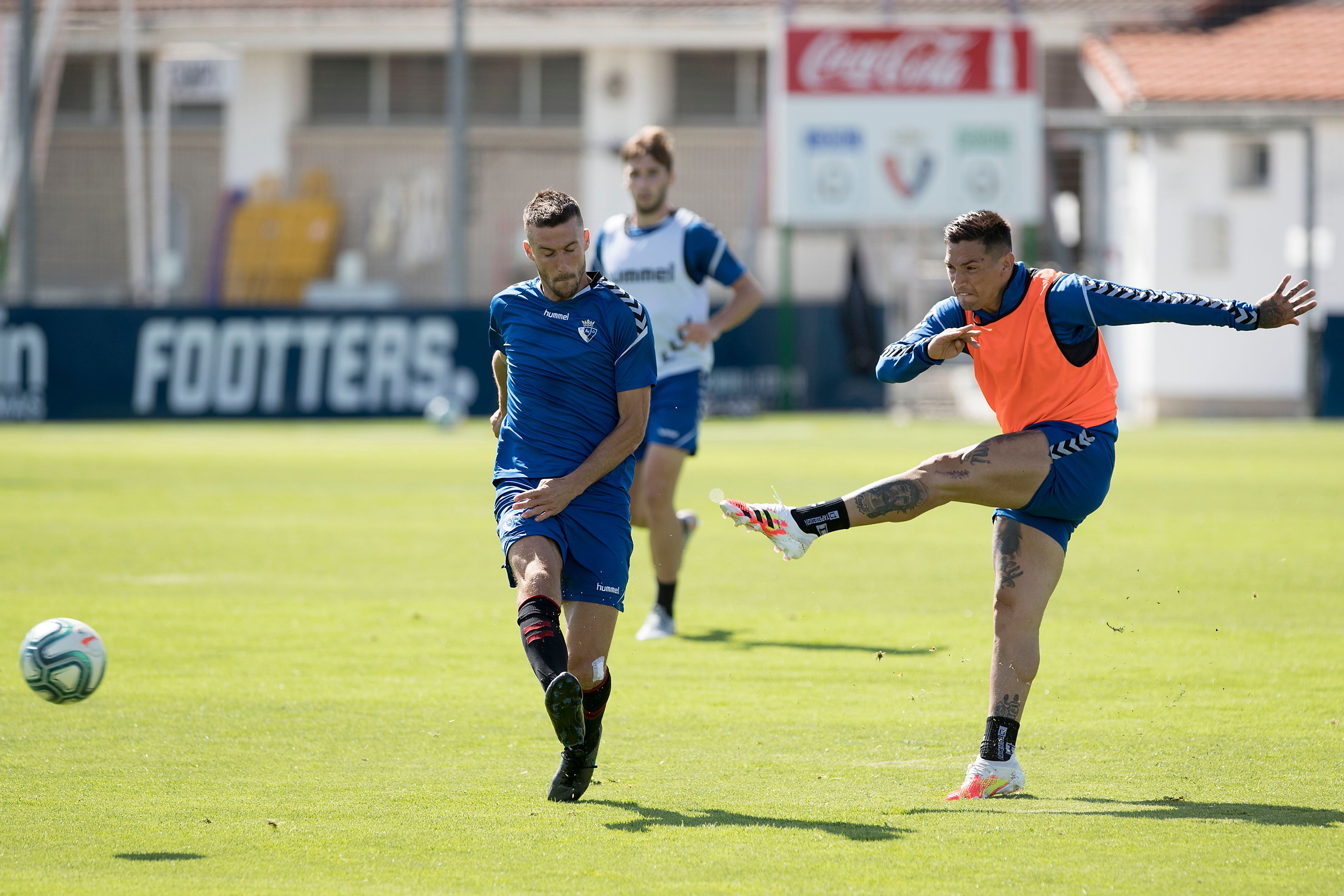 Chimy Ávila, en la sesión de este martes de Osasuna (Foto: CAO).