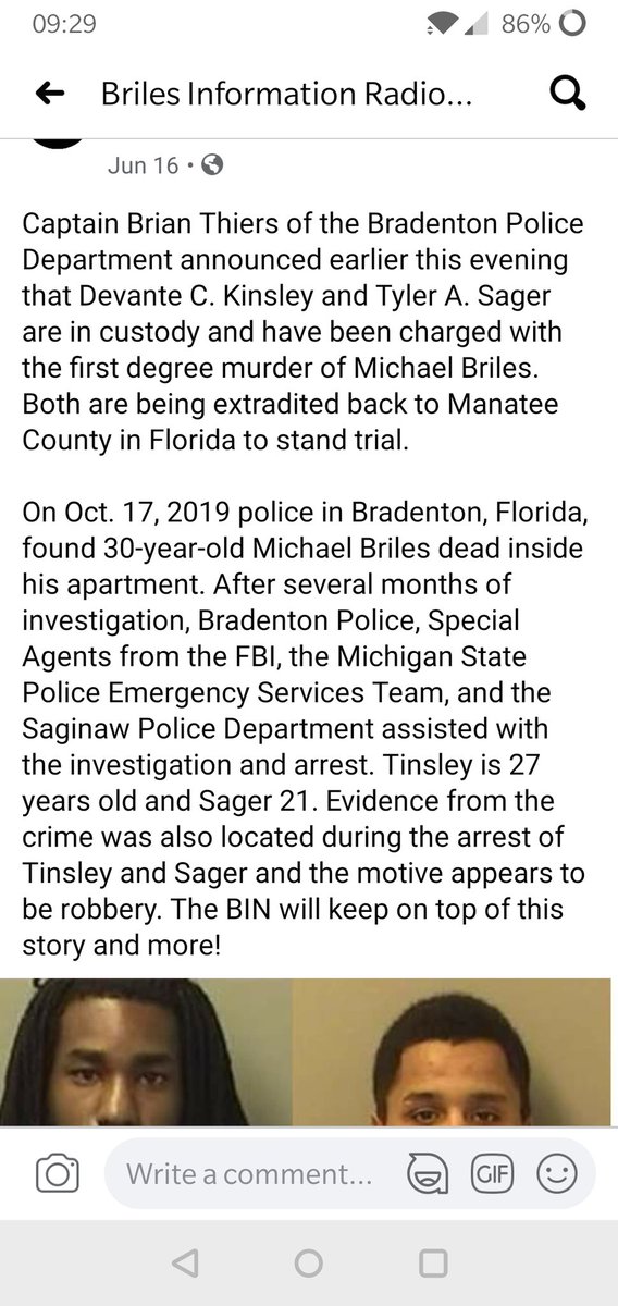 This is their names. They have now decided NOT to extradite his killers to FL without a direct warrant from gov DeSantis