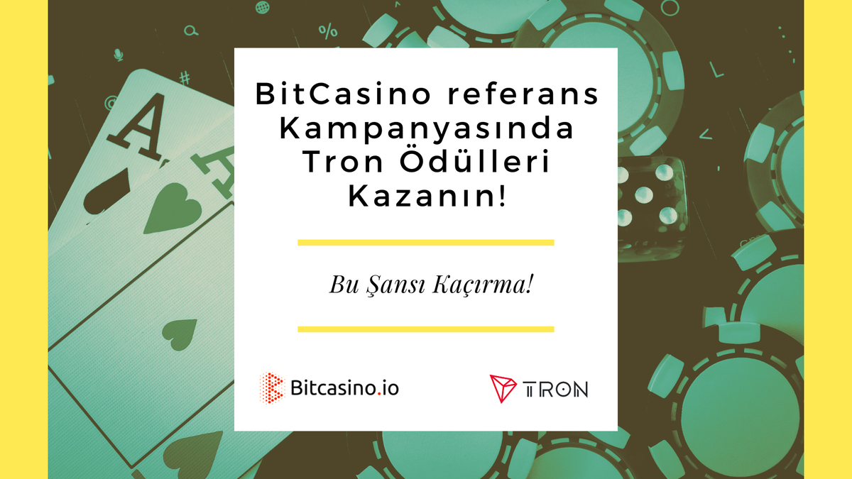 📣Büyük TRON Ödülleri için Bitcasino Tavsiye Kampanyasına Katılın

👉 bit.ly/2zI67F0

💸 Ödül: 6000'e kadar TRON ö

📍 Bitcasino'ya kaydolun
📍 Twitter'da takip edin
📍 Takip et + Beğen + pinlenmiş gönderiyi Retweetle
📍 Bilgilerinizi girin

#bitcasino #ödülbotu #crypto