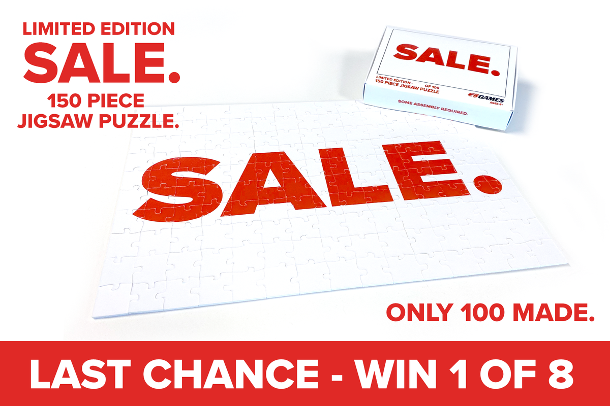 EBGamesAus's tweet photo. 🧩 We're almost out of puzzles, but we're not out of SALE. 😉 

For your chance to WIN. like this post, RT! GOOD LUCK! https://t.co/5UU3riFvsg