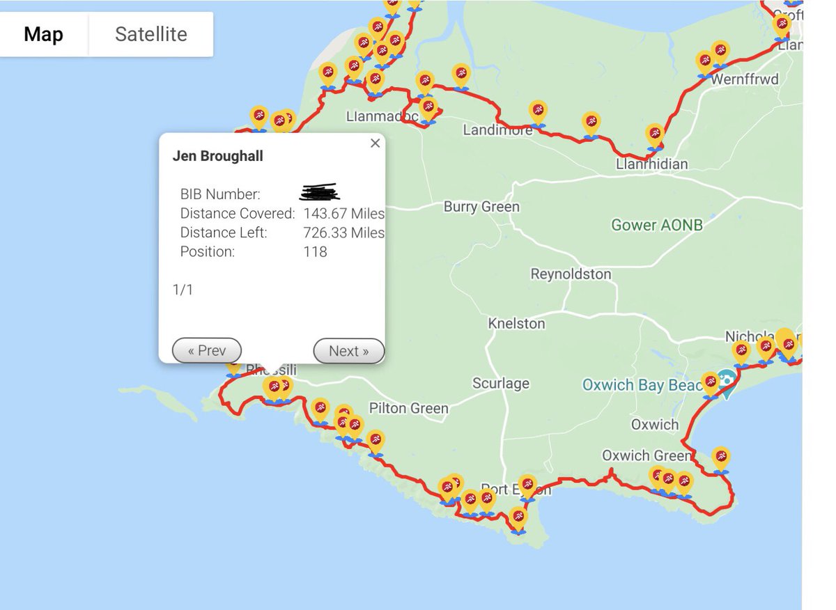 jenbruff's tweet photo. 4 weeks into my Wales Coast to Coast Challenge and I’ve made it to the Gower. 143 miles in only 726 to go 😬

I’m raising money for @mndassoc 

https://t.co/MyMJGlKYsF

#fundraising #footgolf #walking #running https://t.co/DyOtWAJ84o
