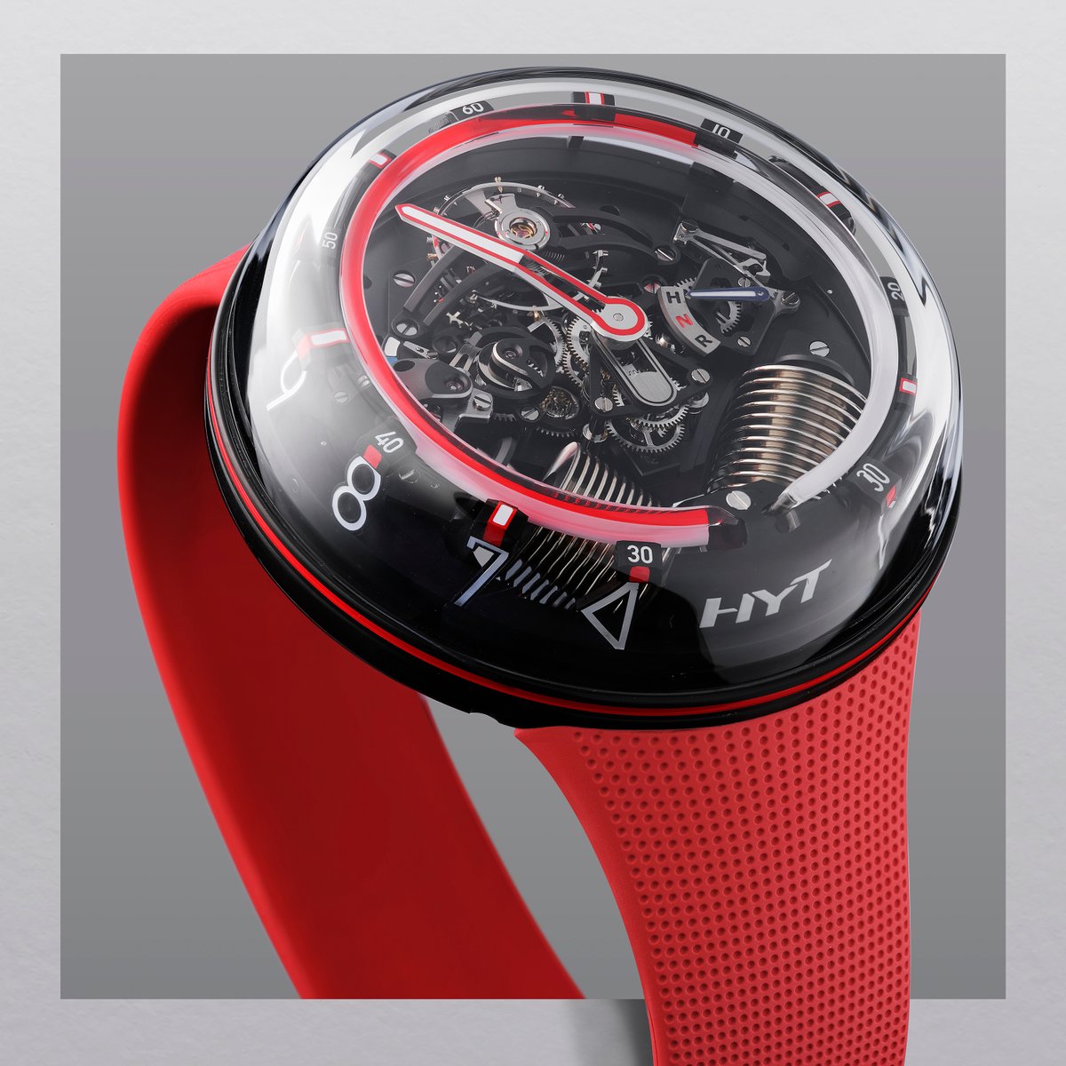 HYTWatches's tweet photo. H2.0: ESSENTIAL. CELEBRATORY. INFLUENTIAL. #timeisfluid #hytwatches https://t.co/W2ihKBu3FX