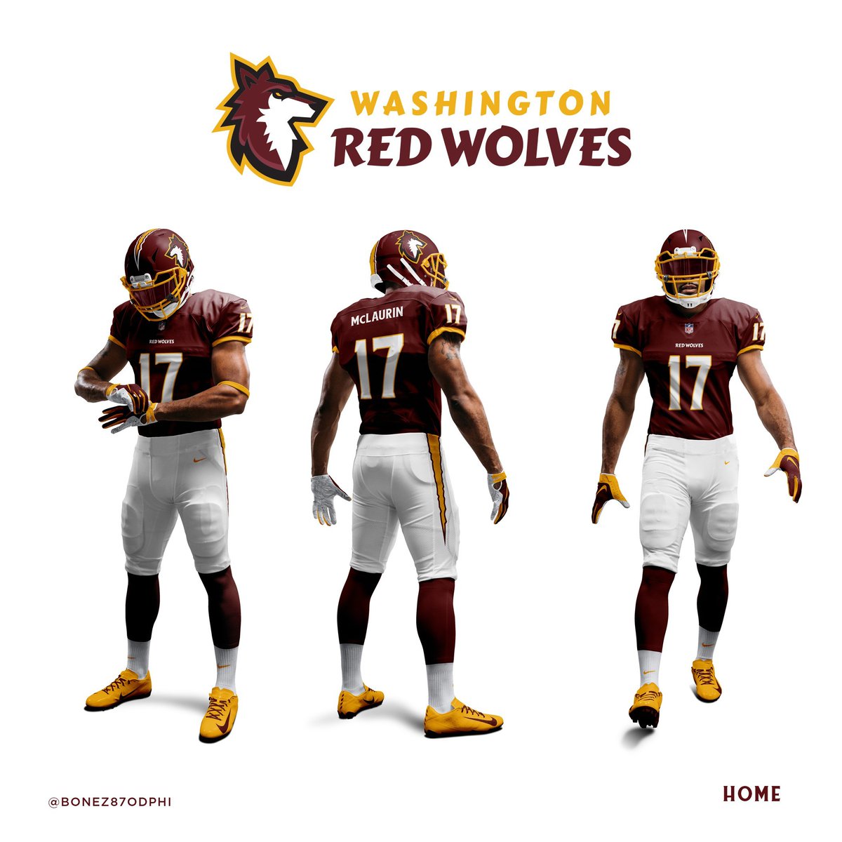 washington red wolves jersey