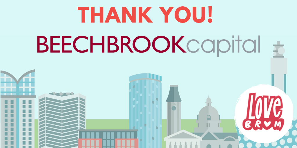 LoveBrumUK's tweet photo. It's #CharityTuesday and we want to thank our newest corporate member @beechbrookcap, specialist fund manager.

Beechbrook Capital also donated an incredible £1,000 to #OneBrum, helping to support small local charities and projects.

Thank you so much and welcome to the fold ❤ https://t.co/wakQ2Vg1d8