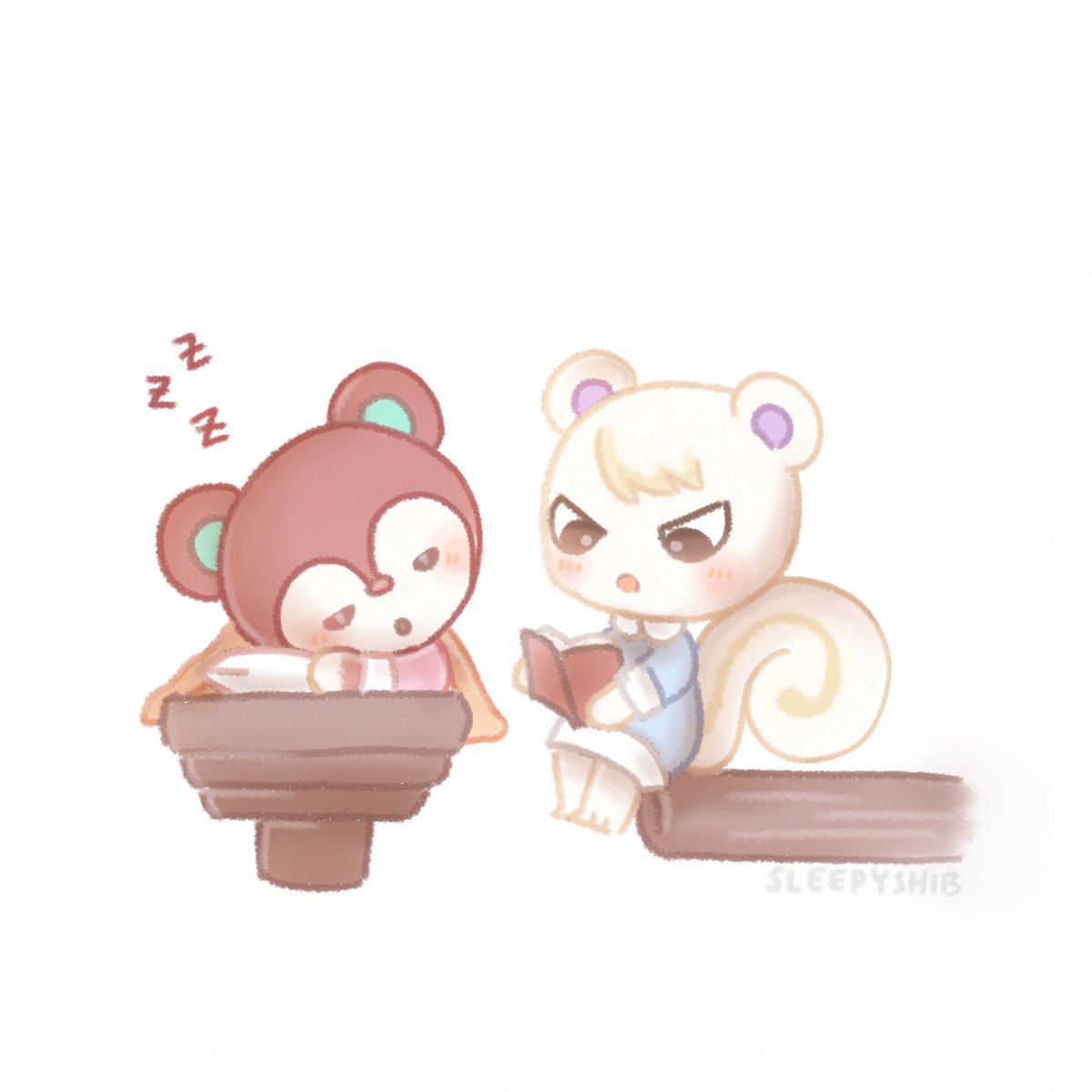 sleepyshib's tweet photo. @savisavichan Hello! My name is Shib and I like to draw cute things :D Have been drawing ACNH lately;; Here are some of my works!! https://t.co/FO7A4GBVI9