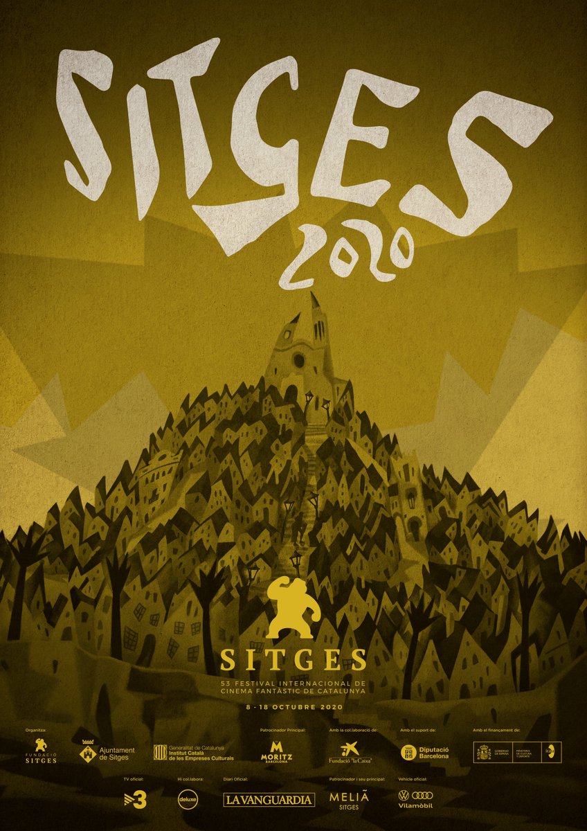 DAS CABINET DES DR. CALIGARI (EL GABINETE DEL DOCTOR CALIGARI) celebra 100 anys d’existència i #Sitges2020 l’adopta com a motiu per al seu cartell, realitzat per l’agència China amb il·lustració de David de Ramón de The Mushroom Company