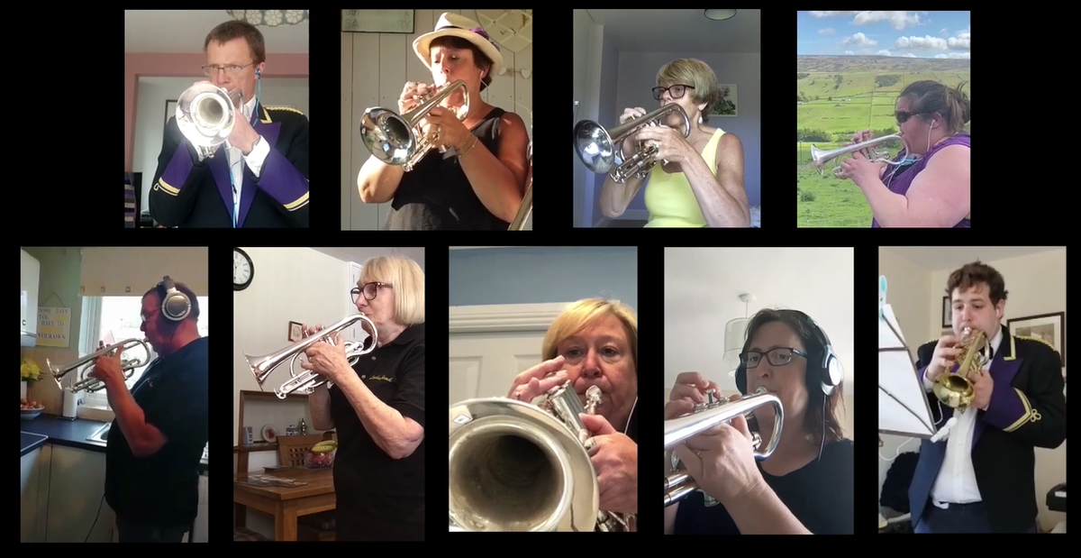 greatyorkshow's tweet photo. The @LeyburnBand have created a special something just for the Great Yorkshire Virtual Show! Traditional #Yorkshire #brassband music helps create a unique atmosphere at the Show &amp; so today we present a special performance  https://t.co/ZSUckiggkg #VirtualGYS https://t.co/XGnXR7e3My