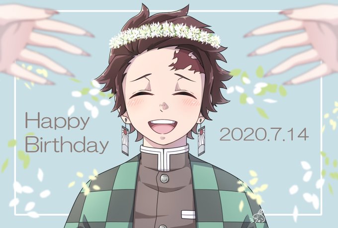 シフォンさんがTwitterに投稿した竈門炭治郎(鬼滅の刃)のイラスト。