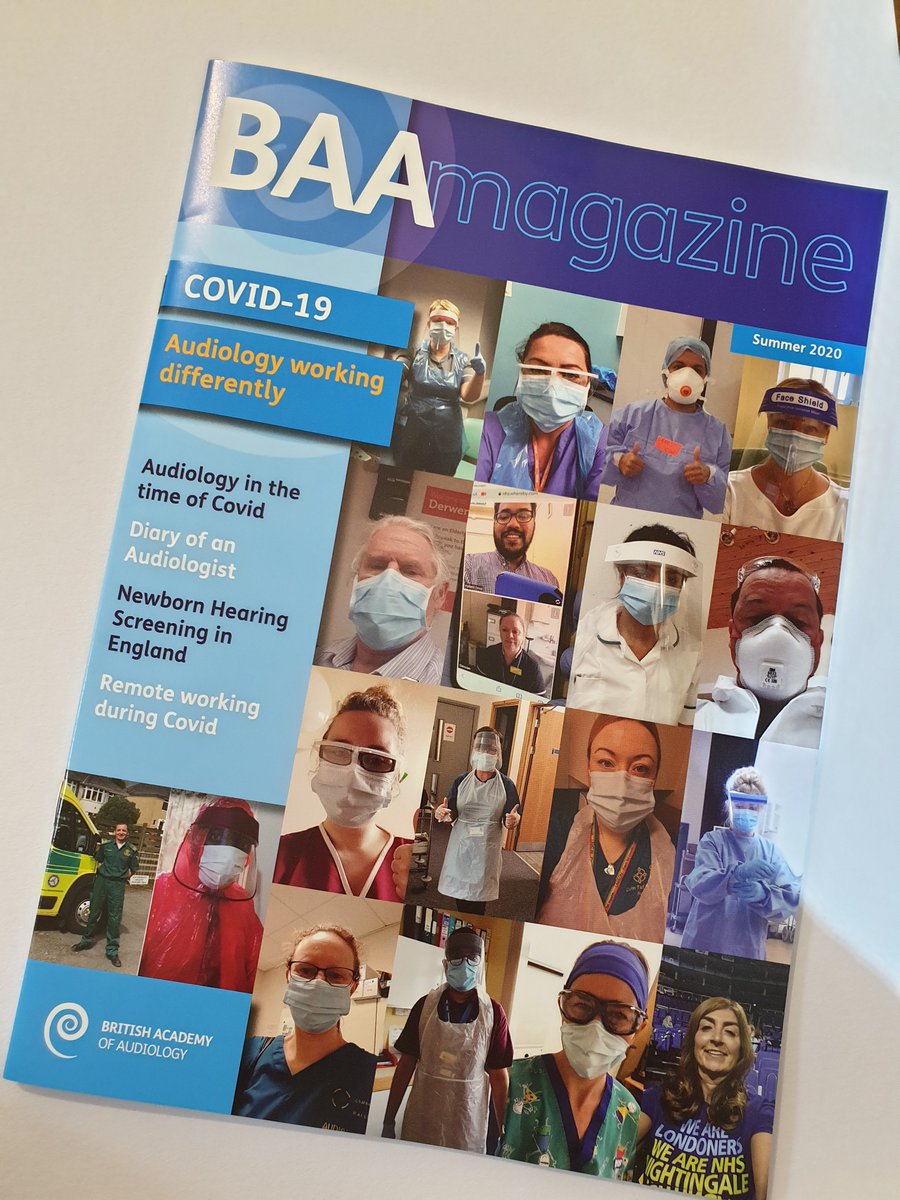 BAAudiology's tweet photo. BAA members - your summer magazine will be arriving over the next couple of days. Mine came through the door this morning. Thank you to everyone who contributed to this issue, especially our cover stars! #Members #Education #CovidIssue #Support #AudPeeps https://t.co/daZrEXB9DG
