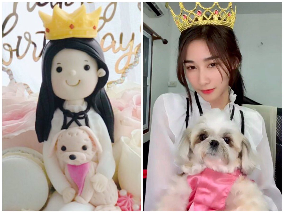 AuyFanclub's tweet photo. ต้าวหญิงอุ้ยกับต้าวฟี่ 👸🐶ตั๊ลล๊าก🥰❤️🍓#เฮาฮักปี้อุ้ยจ้าว #พี่ชาเย็น #วายร้ายที่รัก #ต้าวพี่อุ้ย #auychanel  #พี่น้ำร้อน https://t.co/C0tEmtFiia