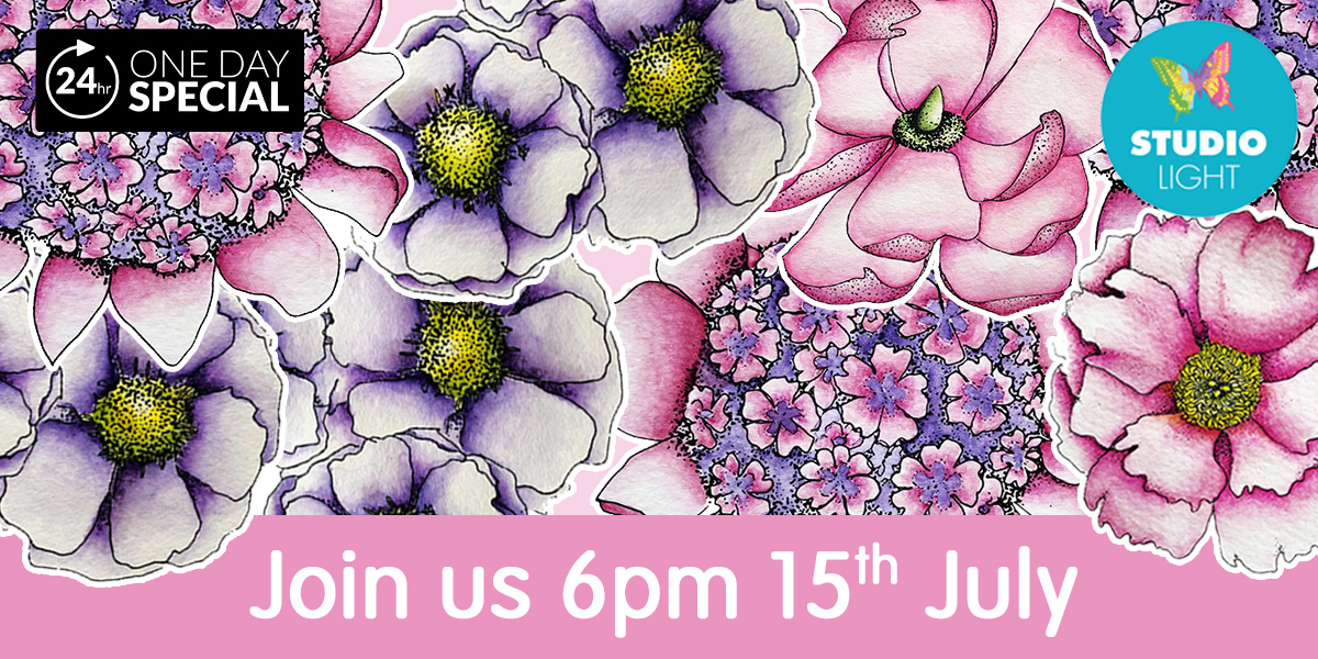 thecraftstoretv's tweet photo. Studio Light ... Lou Withers ... 15th July 6pm ... Just Lou Botanical Collection ... Need we say more? ๐ท๐ผ #JustLou #LouWithers #StudioLight #Hochanda https://t.co/d74TxzRa4H