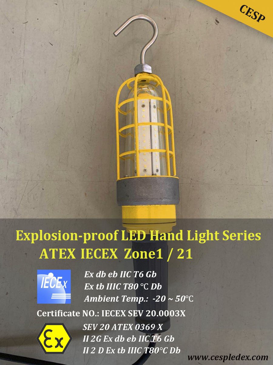taainlai's tweet photo. our SC series already got #atex #iecex listed #PortableHandLamp for Explosion Proof Zone 1 and 2
suitable for portable and #tankcleaninglights. https://t.co/WoogziuUco