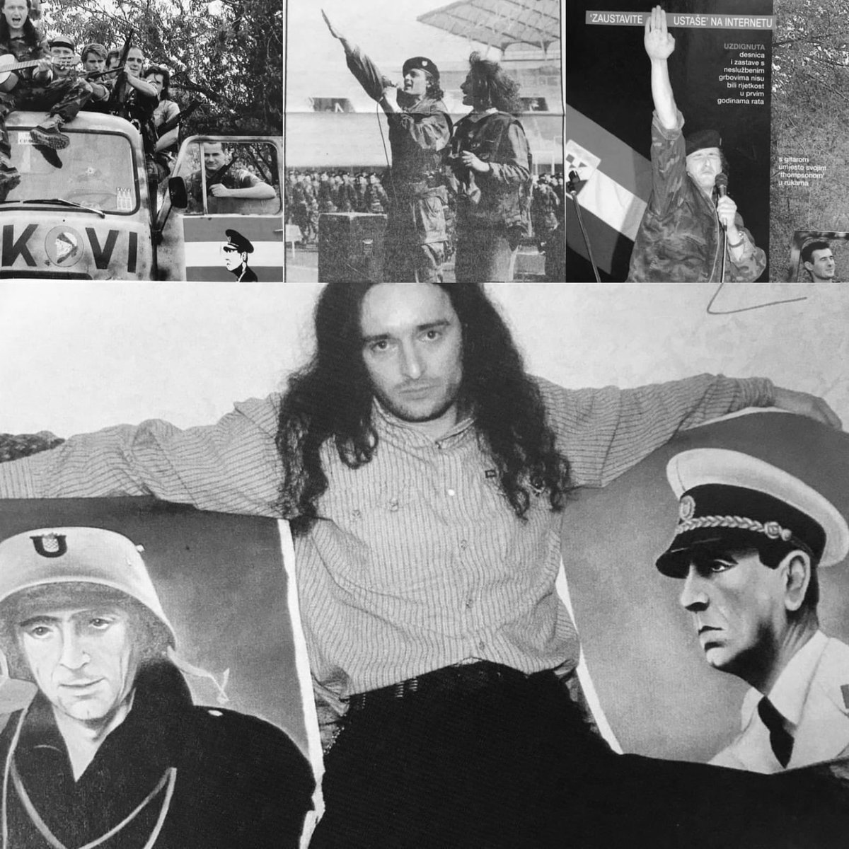 Wenn ihr wissen wollt wessen Lied #ManuelNeuer da ganz entspannt im Kroatienurlaub mitträllert. Bitteschön! In der Mitte #Thompson. Zu seiner rechten Ante Pavelic. Könnt ja mal Google anwerfen.