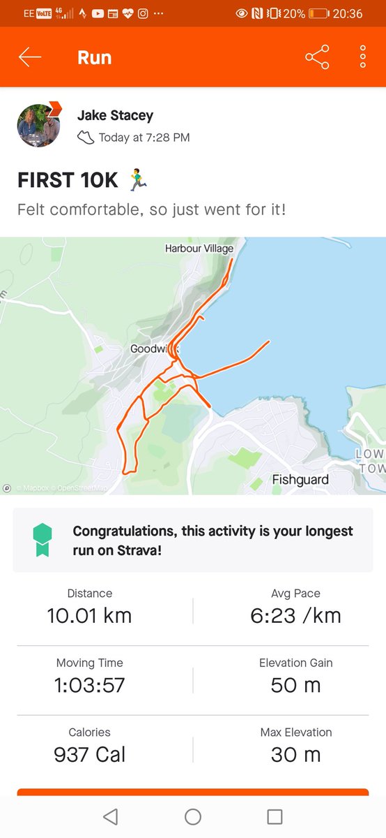 JakeDavidStacey's tweet photo. Tracked some decent miles last night @CardiffMetSCL - 6.2 to be precise! #TregaronToTokyo #TeamSA https://t.co/cZByNbiaOD