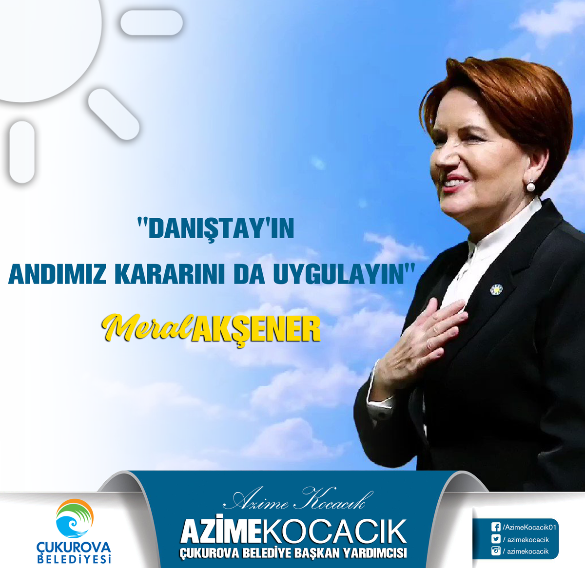 azimekocacik's tweet photo. "DANIŞTAY'IN ANDIMIZ KARARINI DA UYGULAYIN"

@meral_aksener
 
@berna_sukas
 
@cesuraylin
 
@asyanikomeroglu
 
@SirinBykztrk
 
@BerrinHz1
 
@GumusSevinc
 
@senolsunat
 
@suleicinadalet
 
@Sulegoktudes
 
@bgrgnvr
 
#kadınınsesiaksener https://t.co/8h2Gy9D4La