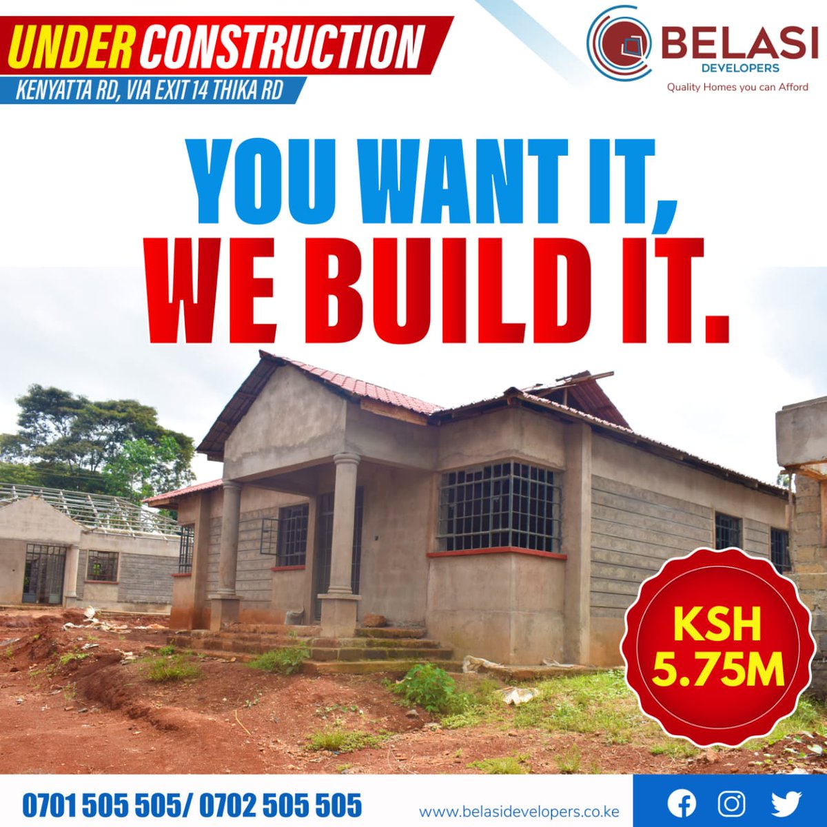 BelasiLimited's tweet photo. Get this exact house at Kimunyu and at an affordable price.
Call 0701505505/0702505505
https://t.co/JjfjtN8tCE
#qualityhomesyoucanafford
#summergreenestate https://t.co/B8TGljNPYG