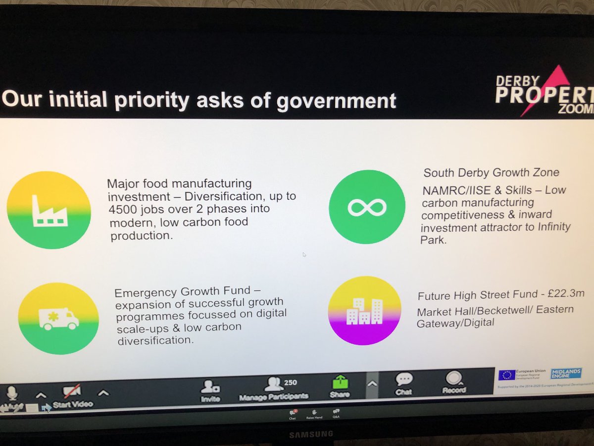 HeatherGeldards's tweet photo. #DPZ2020 Derby Property Zoomit.  Derby’s bid to #UKGovernment for investment. Paul Simpson: ‘For too long Derby has been unrecognised’ https://t.co/ZJLeZjOcBG