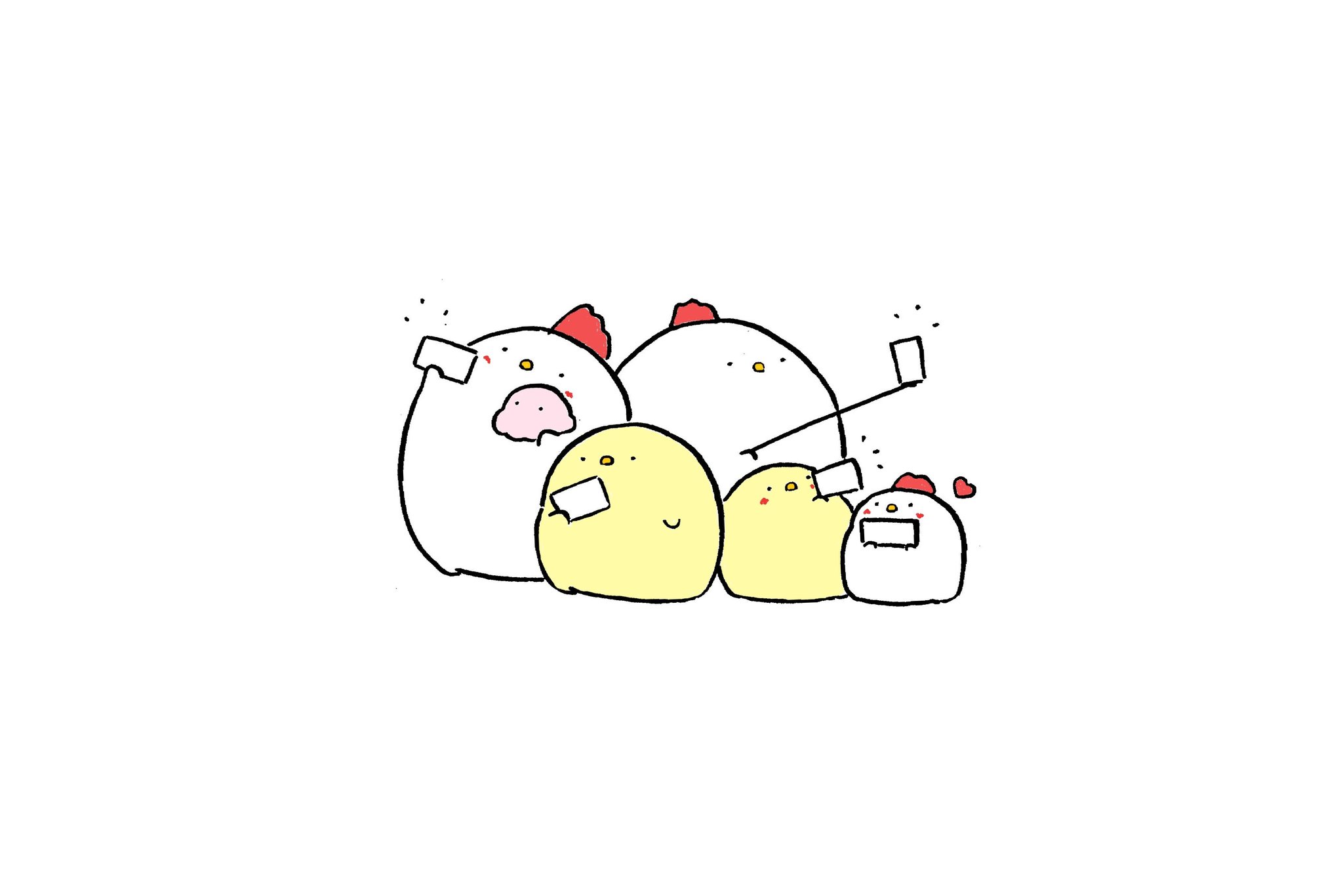 Twitter 上的 うぱ 自撮りする地鶏たち イラスト 絵描きさんと繋がりたい 鳥 T Co Jiazrfdt1o Twitter