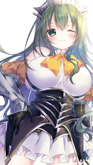 真水さまにイラストをご依頼いただきました!アーマー女子描くの楽しかったです～～～ご依頼ありがとうございました!?? 