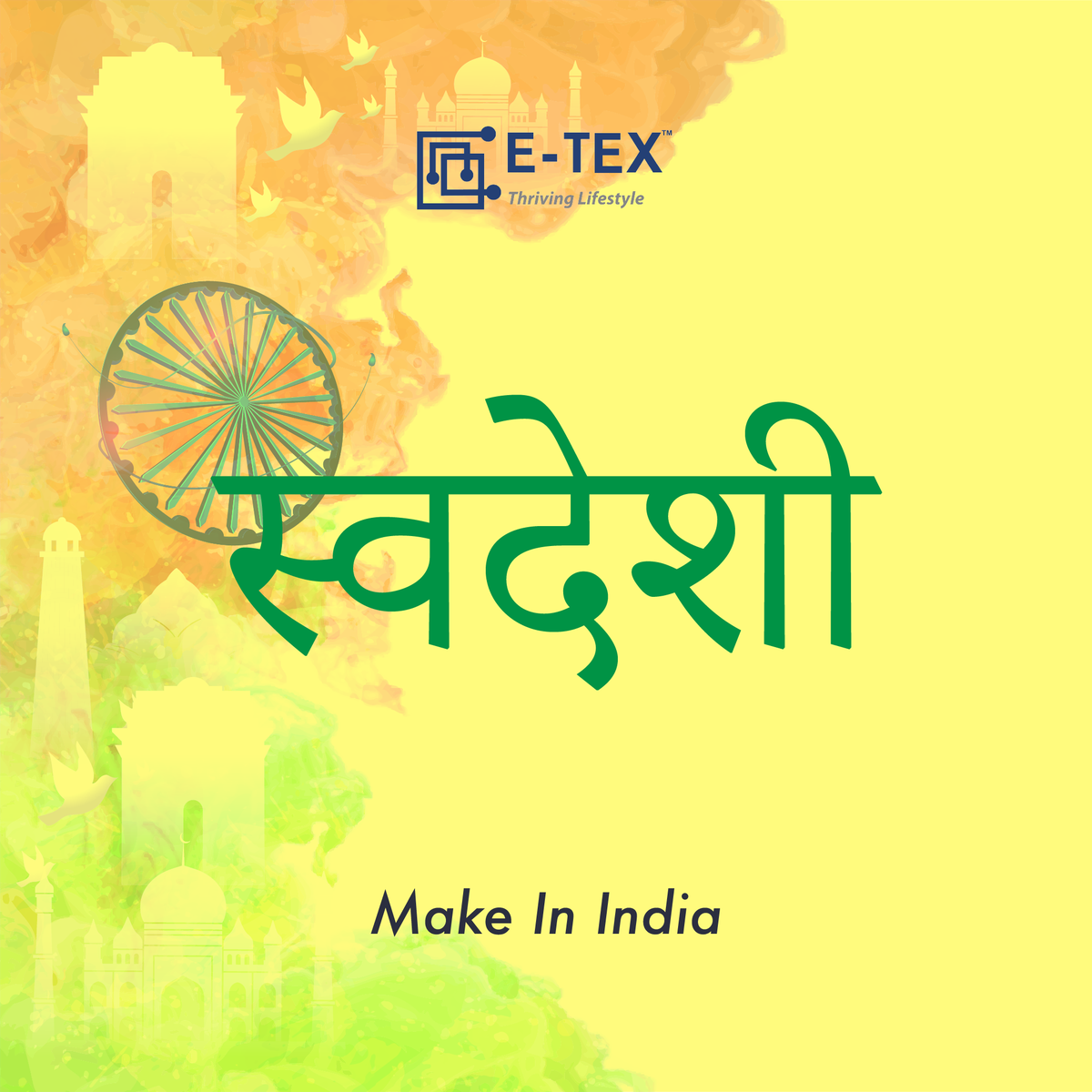 etexindia's tweet photo. Haq Se bolo Swadeshi!
Can you guess our next product to be launched? Here’s a hint:: Protection for you &amp; your family with a Desi Spun.
Let us know in the comments section below
Buy Now from our wide range of textile solutions for healthcare: https://t.co/cupyP1iOtp
#Kawach #Etex https://t.co/odY5fHC4v8