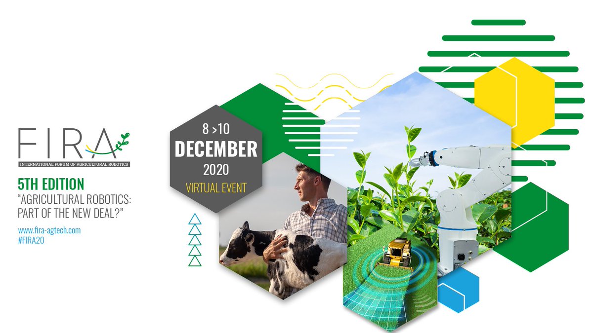 🤩#FIRA20: REGISTRATIONS ARE NOW OPEN! 👍

Book now your FIRA 2020's participation, and benefit from the early bird rate!

🎟️👉 fira-agtech.com/en/registratio… 

Please RT to spray the agricultural robotics word to your contacts!

#robot #agriculture #farming