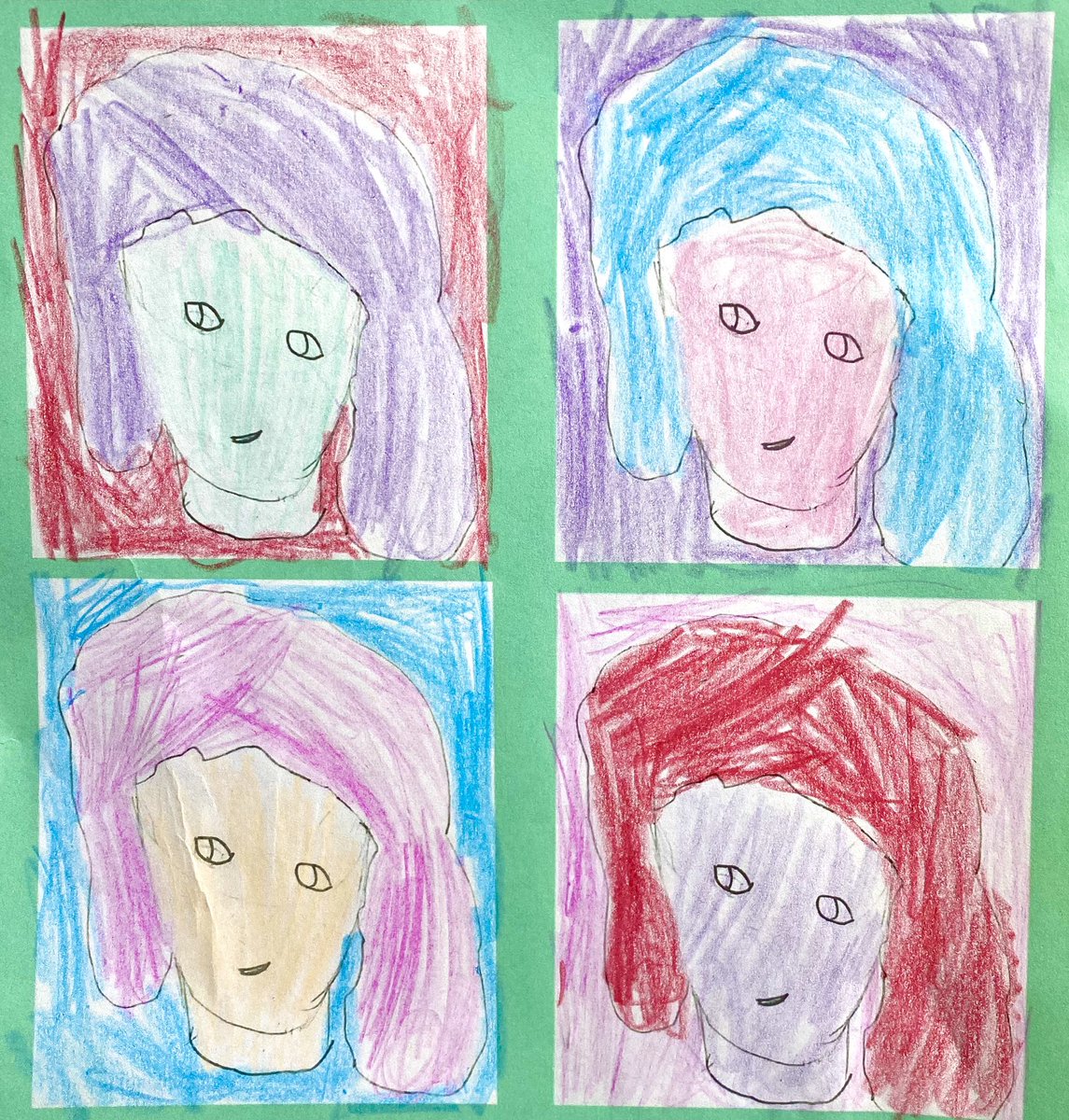 JELhome3's tweet photo. Ethans pop art in the style of #andywarhol @MrsHoeyLCP @MissMcDonaldLCP @leighcentralps #art #popart #colour #homelearning https://t.co/XJNE6vMPgX