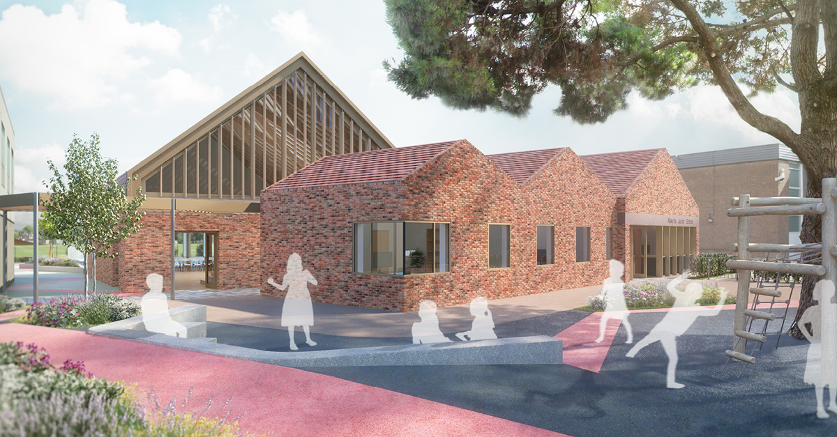 ArchitecturePLB's tweet photo. A new development for Alleyn’s Junior School in Dulwich has been granted planning permission this week. 
https://t.co/Yxzol89ds6

#architecture #schooldesign #schoolbuilding #designingforeducation #dulwich https://t.co/G9sZugy5OD