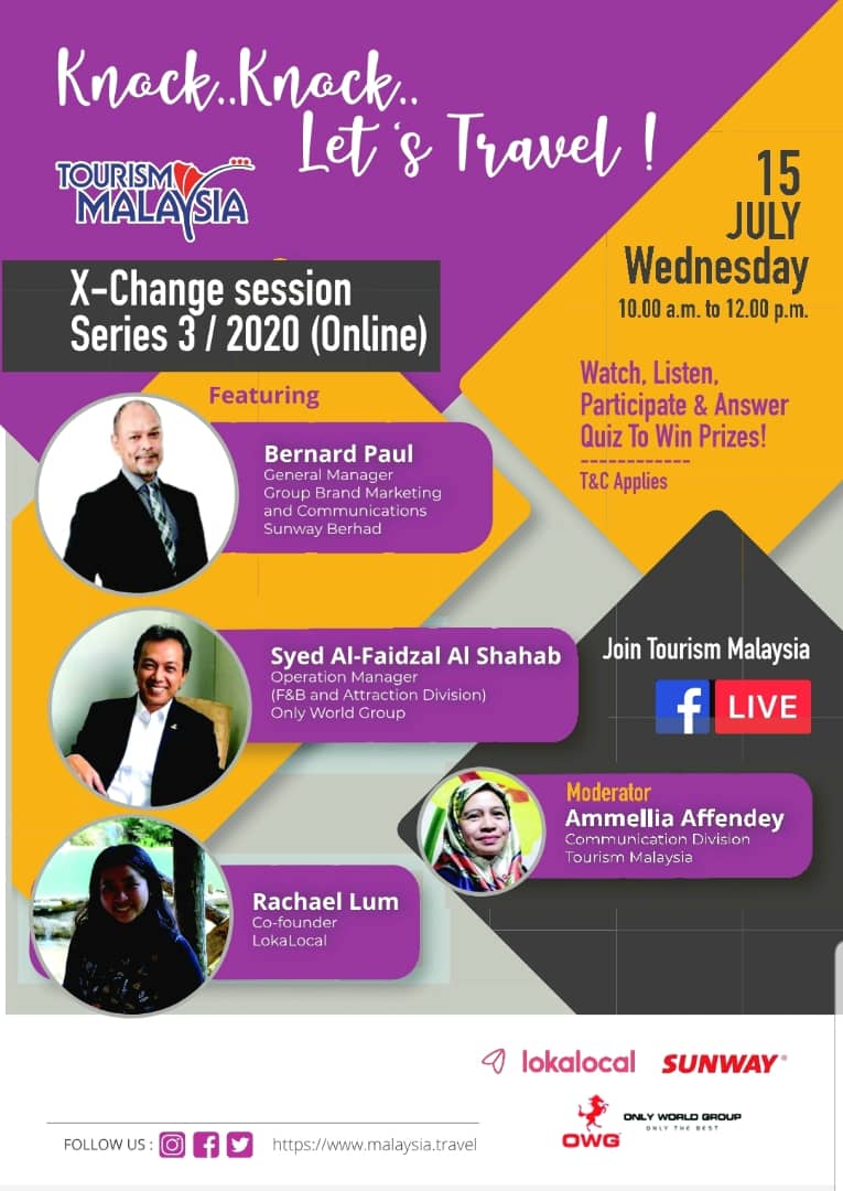 lokalocal's tweet photo. @RachaelLum will be sharing about our local experiences and venture into Virtual Reality tomorrow on @TourismMalaysia Facebook page. Don't miss out!

#CutiCutiMalaysia https://t.co/oltNAJ9tbb