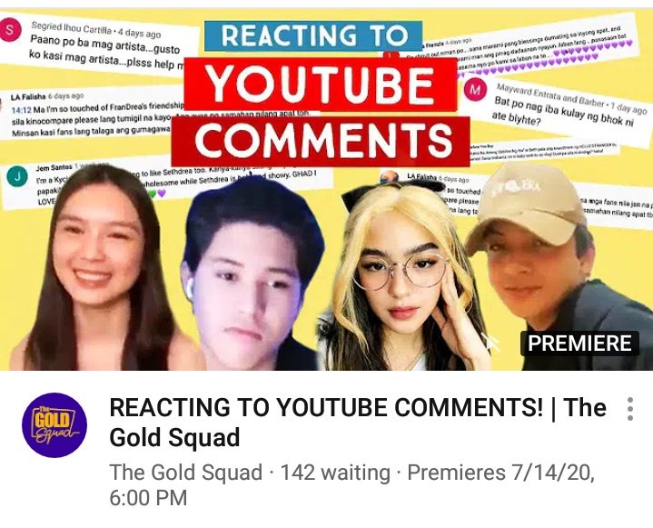 TeamSethDrea's tweet image. •New Vlog•

Join Andrea Brillantes and Seth Fedelin with the Gold Squad on their youtube channel as they react to youtube comments.

LINK🔗youtu.be/Z-CpTV6zIa4

#SethDrea
#AllNighter
#ReactVideos