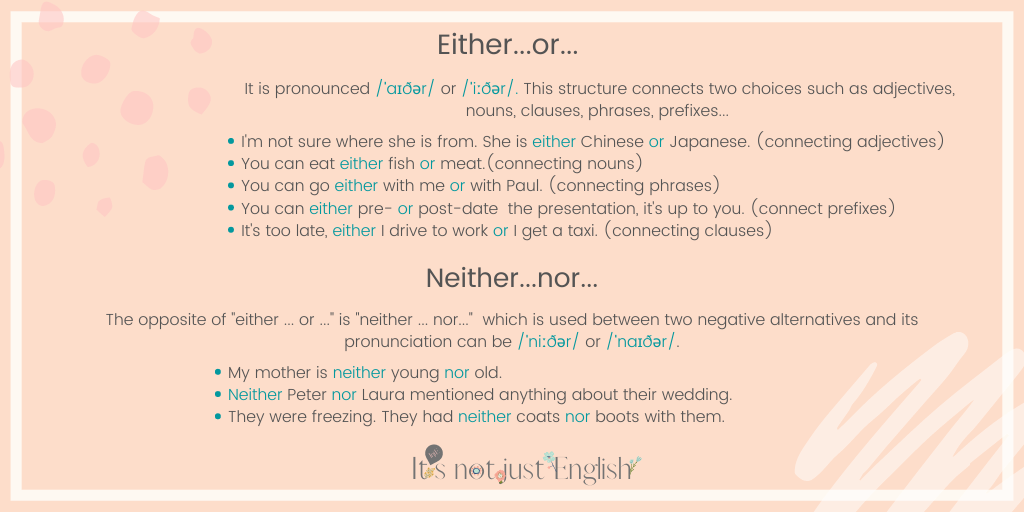 ItsnotjustEngl1's tweet photo. Hi Mates!!
Let's review how to use neither and either.
*
*
#estudiar #englishmadrid #iloveenglish #moreenglish #englishlanguage #inglesgratis #rivasvaciamadrid #eitherneither #learningenglish #itsnotjustenglish #englishmadrid #spain https://t.co/5tZOxvtc4J
