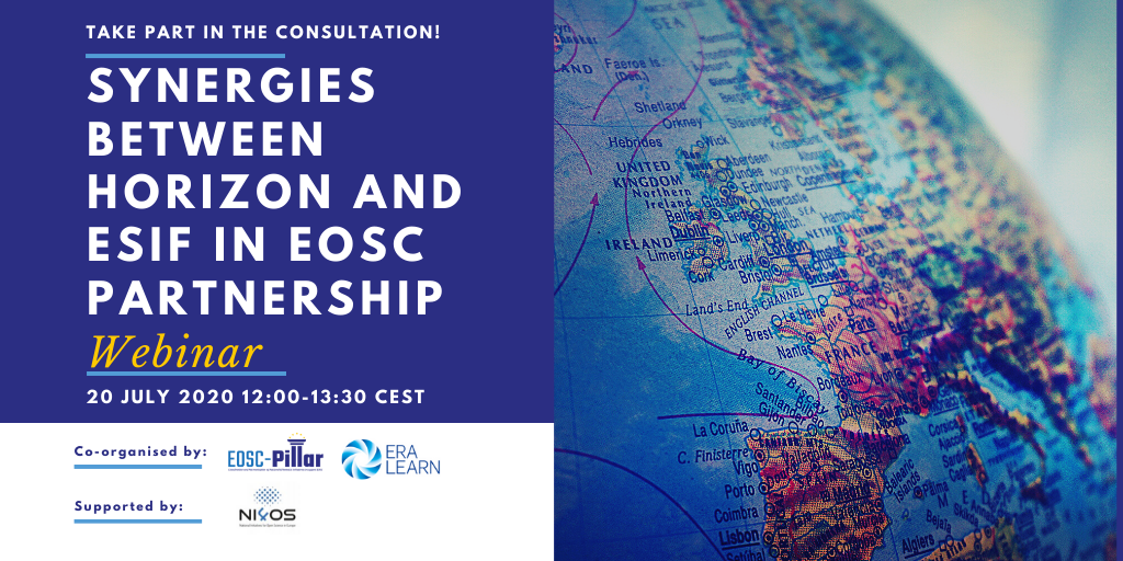 #Savethedate and register for our #webinar "Synergies between Horizon and #ESIF in #EOSC Partnership", in collaboration with @ERALEARN_EU, supported by <a href="/NI4OS_eu/">NI4OS Europe</a>: bit.ly/2ZqpX1w
#horizoneu #horizon2020 #h2020 #openscience #Europe