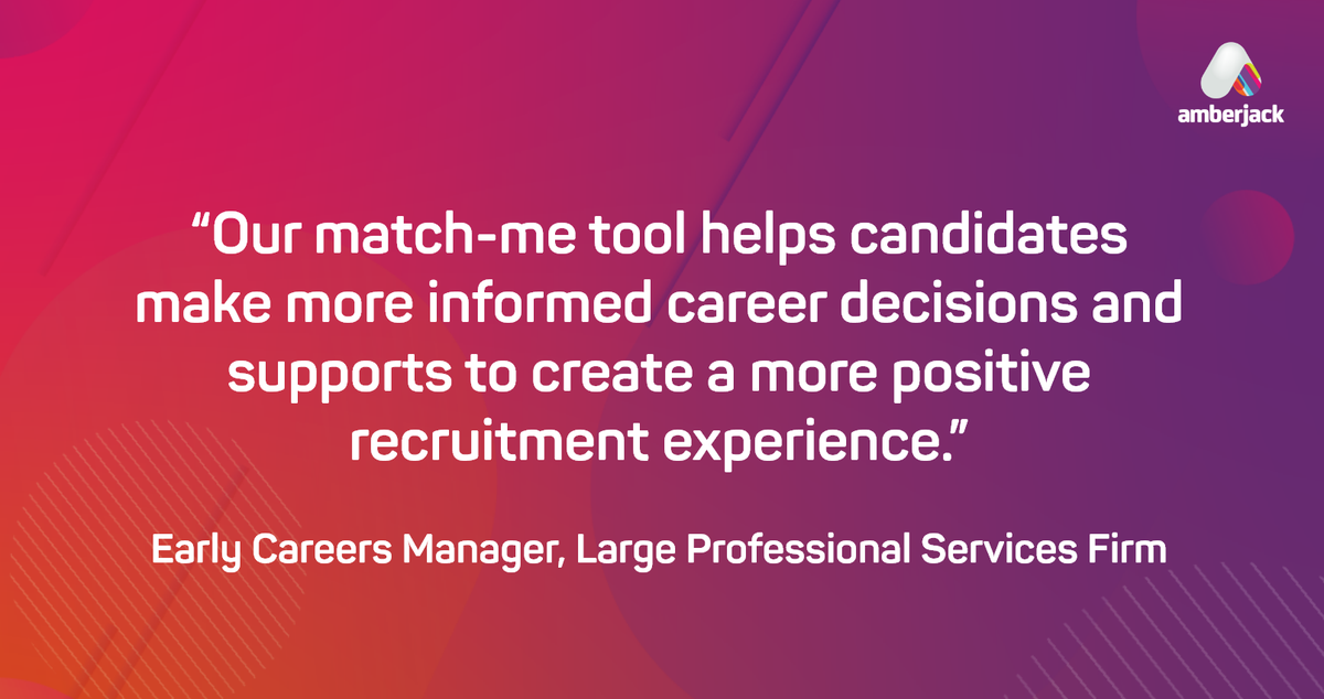 weareamberjack's tweet photo. Match-me tools allow candidates to make more informed decisions about their future career path. By providing individuals with insight, they can be directed to the best possible opportunity. Contact us to find out more. https://t.co/IBOXj598Yf

#matchmetools #assessment #selection https://t.co/50xLP9C2AV