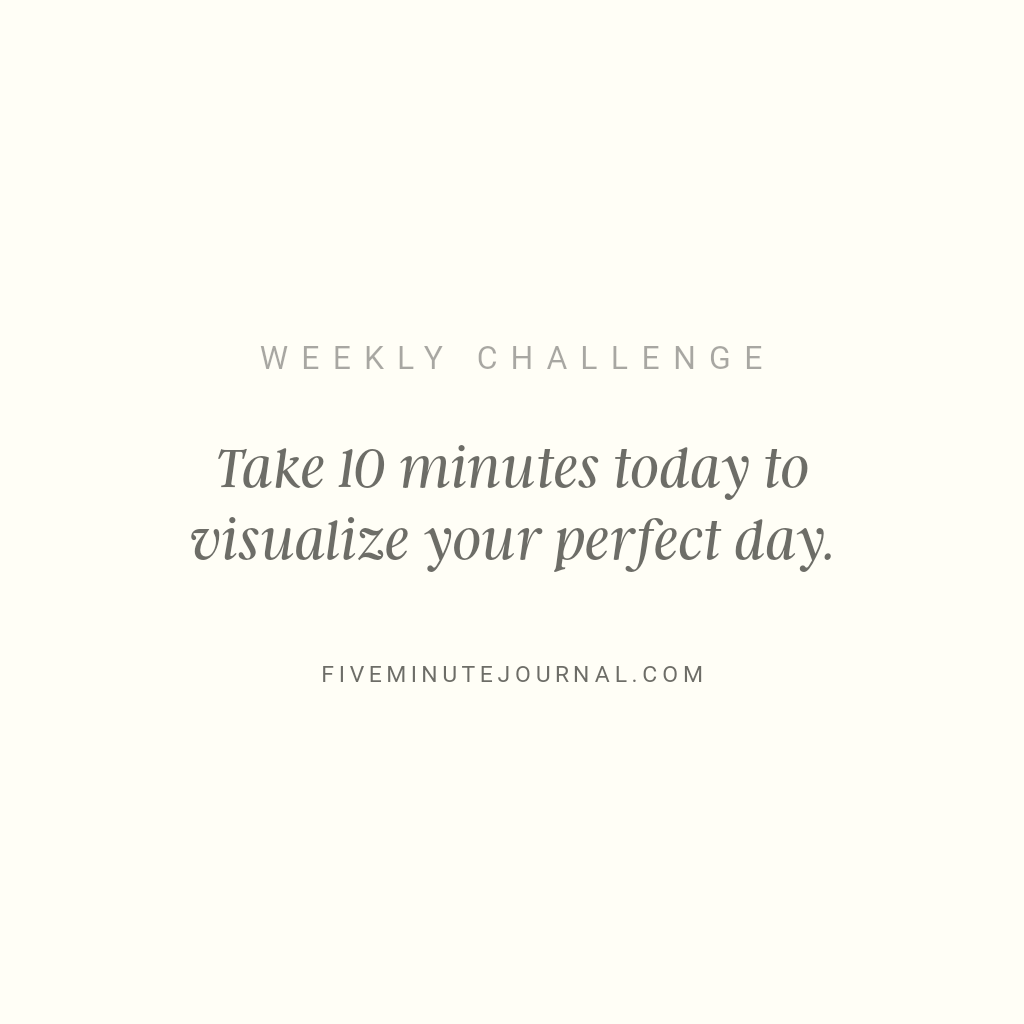 Do this every morning for a few minutes before you do anything! <a href="/5minutejournal/">5minutejournal</a>