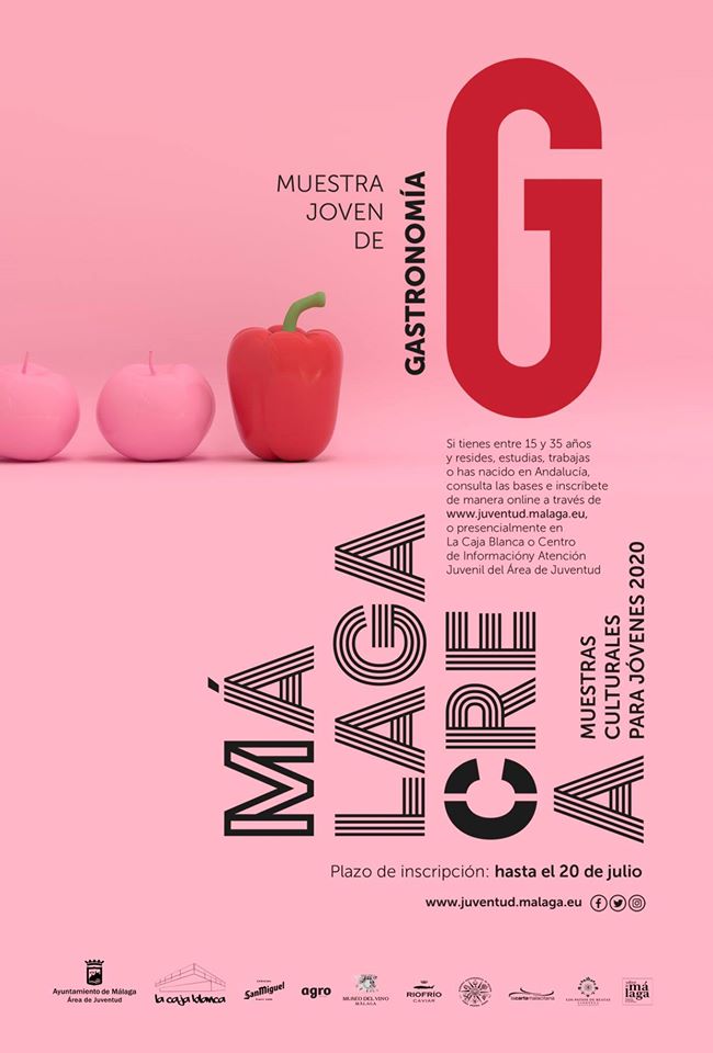 Un año más colaboramos en el certamen Málaga Crea Gastronomía; puedes inscribirte y consultar las bases en juventud.malaga.eu…/ayudas…/malagacrea/gastronomia/…