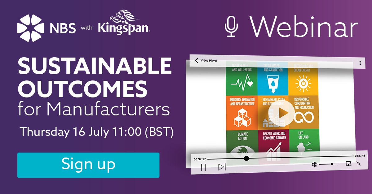 We’ve joined forces with <a href="/KingspanIP_UK/">Kingspan Insulated Panels UK</a> to bring you our next webinar. Find out why #sustainability information is crucial in the #specification process and how #construction product #manufacturers are affected. Plus, how #NBSSource can help! Book a spot 👉bit.ly/3feuhGB