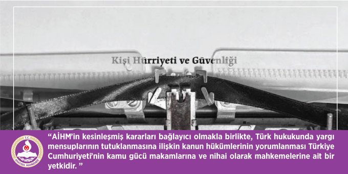 aliyildizlegal's tweet photo. In its latest judgment (Yıldırım Turan No: 2017/10536), TCC says although @ECHR_CEDH's judgments are binding, the Turkish public institutions and the judiciary are not completely bound by judgments of @ECHR_CEDH. #AskSpano @Verfassungsblog https://t.co/wtQGdaUBUr