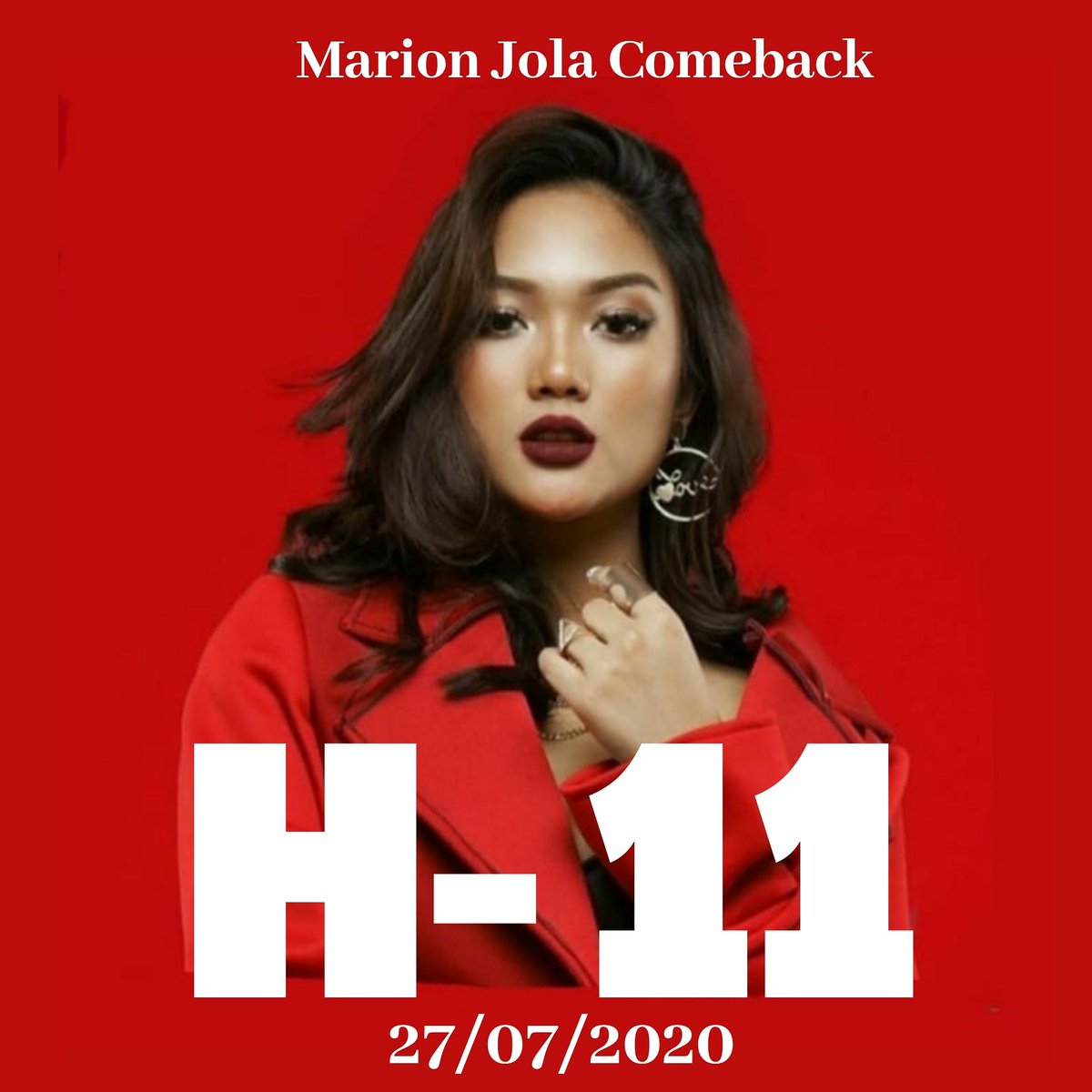 RakaPra86860232's tweet photo. #AduhMarionJola Dikit lagi udah mau rilis single baru ni lavs H- 11 guys.😘dan ini adalah single pertama di dalam album nya yg ke 2, semoga aja hits nya bisa kaya lagu jangan yg bisa sampe korea❤️, Semoga lagu baru ini bisa menyamai bahkan melebihi. Aminnn🤲 #marionjolacomeback https://t.co/n7sof1Xraz