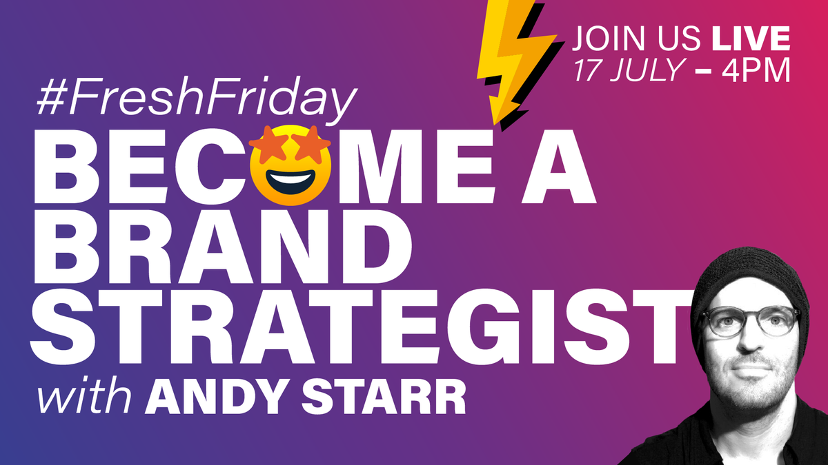 FreshMovementUK's tweet photo. Want to know more about #brand strategy? Well buckle in. On this week's #FreshFriday we have Andy Starr the co-founder of Level C. Andy and his business partner set up Level C to accredit aspiring designers, marketeers, and entrepreneurs on everything to do with brand strategy. https://t.co/kaqoEizDL5