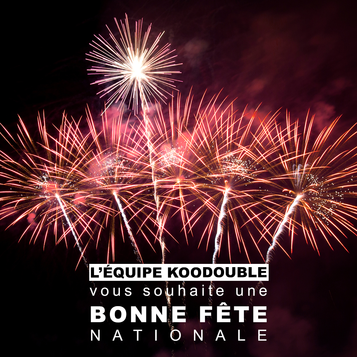 KOOdouble's tweet photo. Bonne fête du 14 juillet à tous ! 🎆 https://t.co/b5lcsaq78u