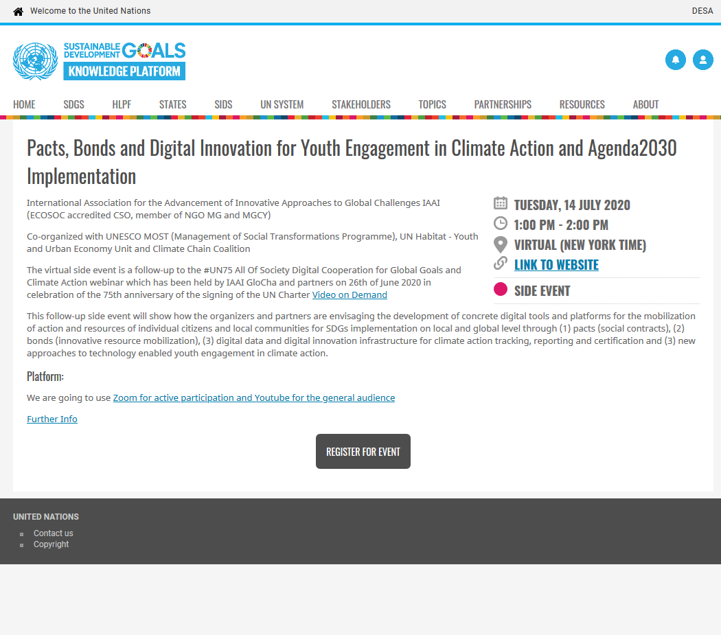 glocha_mp's tweet photo. #Pacts, #Bonds & #DigitalInnovation 4 #YouthEngagement in #ClimateAction & #Agenda2030 - official #UN #HLPF side event 14July 1PM EDT
https://t.co/Z6A97qmnMa
#DigitalCooperation #COP26 #GloCha #UNESCO_MOST #RaceToZero #DigitalClimatePact #GiveYouthAChance #preCOP26 #Blockchain https://t.co/cZ224L67dW