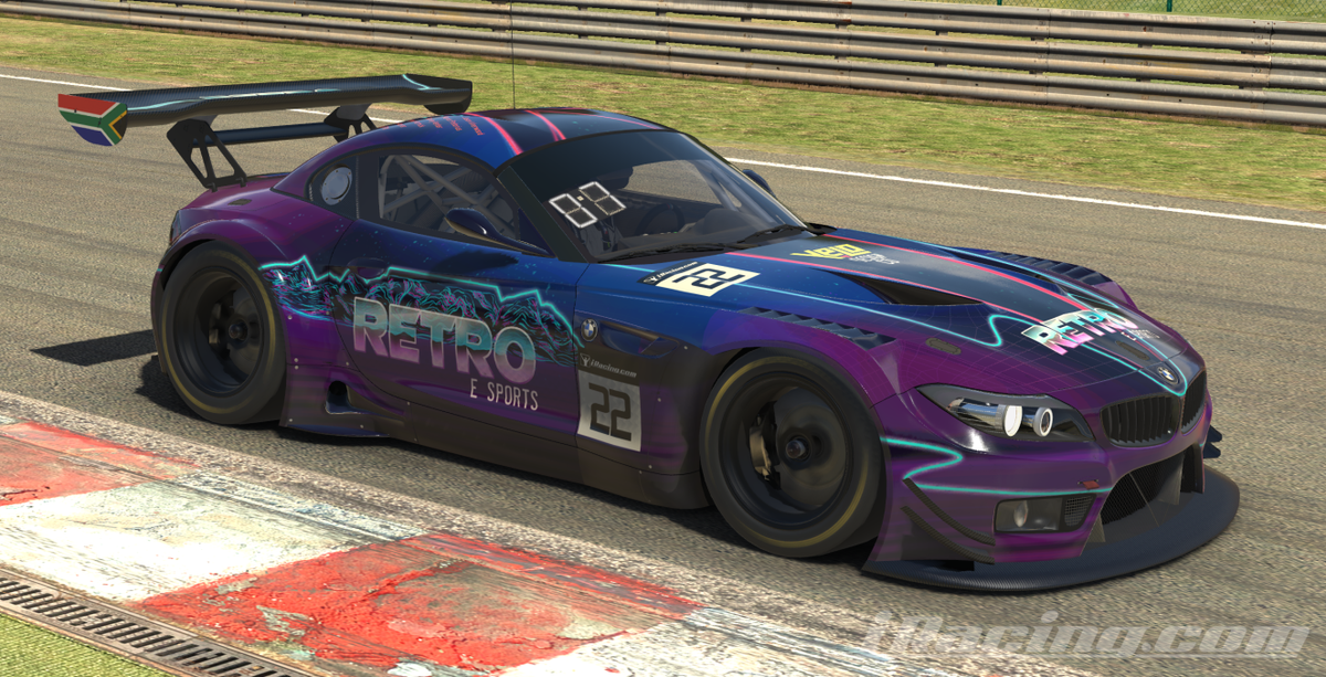Gathdrel's tweet photo. @JimmyBroadbent I thought you would like to see our Retro livery we ran for the 24h of Spa over the weekend. Each of my stints was acconmapnied by your Stream OP :) https://t.co/TuvIwzP5wG