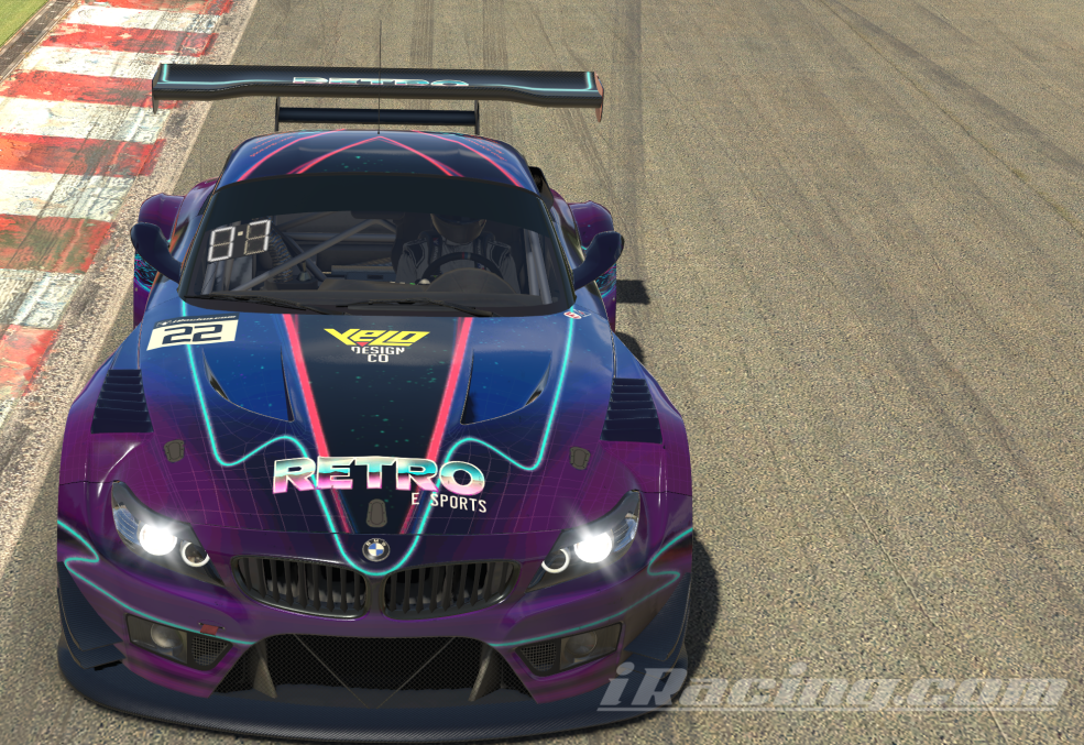 Gathdrel's tweet photo. @JimmyBroadbent I thought you would like to see our Retro livery we ran for the 24h of Spa over the weekend. Each of my stints was acconmapnied by your Stream OP :) https://t.co/TuvIwzP5wG