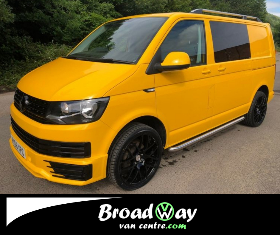 BroadwayVans's tweet photo. 😃 VOLKSWAGEN TRANSPORTER - YELLOW

➡️ Bluetooth Phone Prep
➡️ 20" Alloy Wheels 
➡️ Roof Bars 
➡️ Rear Spoiler 
➡️ Full-Service History
➡️ Sportline Side Bars

👇
https://t.co/FM5bNc4yoh https://t.co/cnfuepHOG2