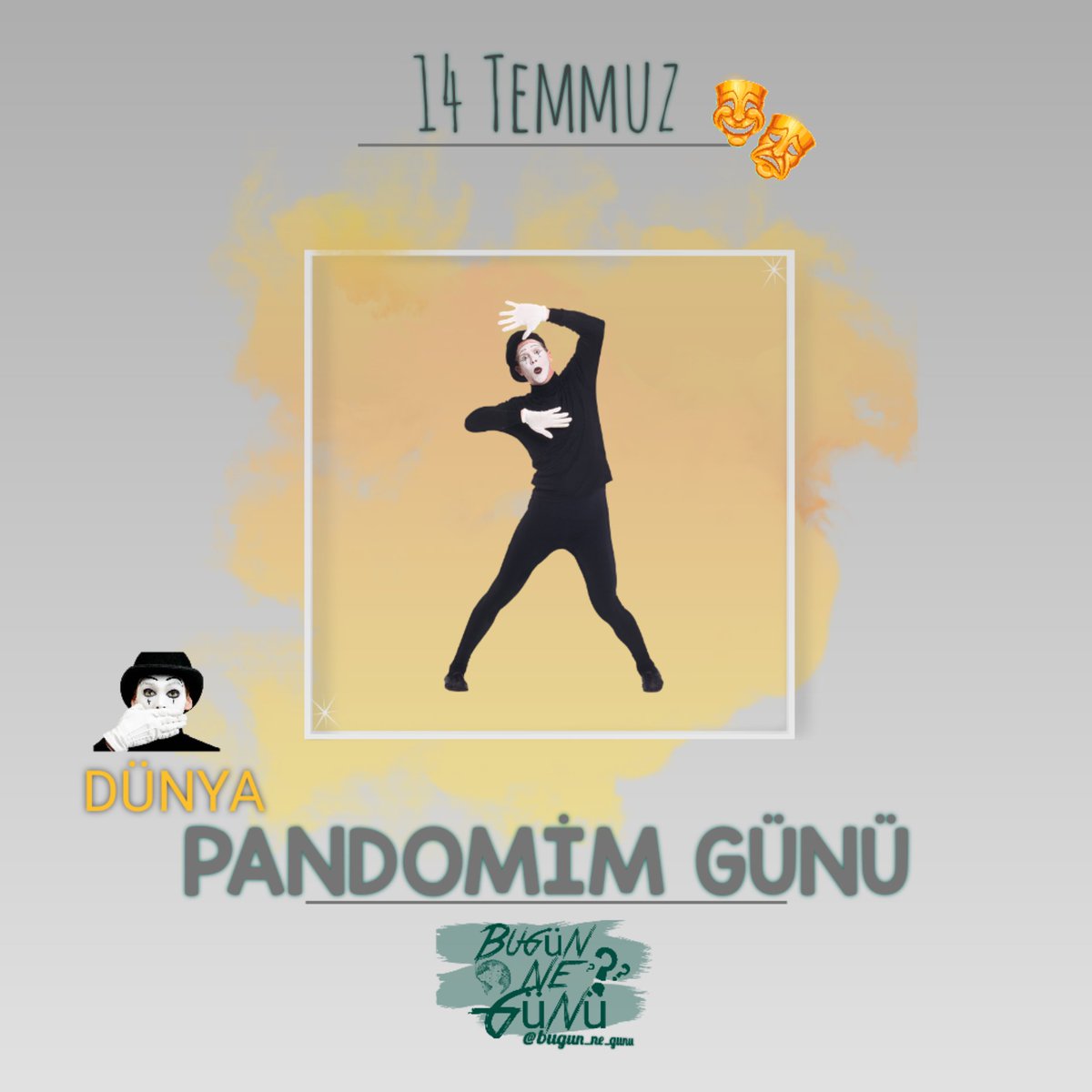 14 Temmuz - Dünya Pandomim Günü(Pandemonium Day)

~ Sözsüz oyun ya da mim sanatı. 

#Pandomim #pandomimgünü #pandemoniumday #bugünnegünü