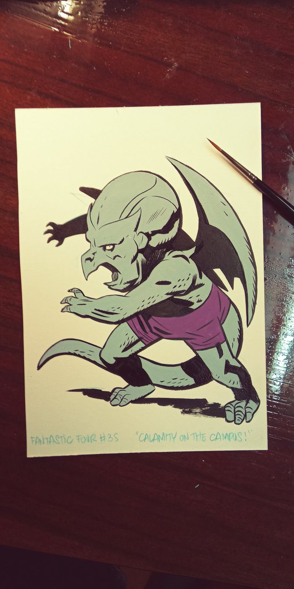 El número 35 de FF me da la oprtunidad de dibujar a uno de mis personajes favoritos: Dragon Man. El origen es un poco meh, pero luego da mucho juego!
