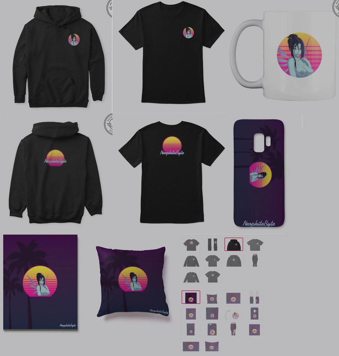 NeophiteByte's tweet photo. Merch line out and some nsfw ones too obviously. (way more soon)
Long standing patrons will be gifted one of their choice every so often.
https://t.co/8YNIx48Drp
.
#nsfwMerch #pixelart https://t.co/esi7wBjQ0I