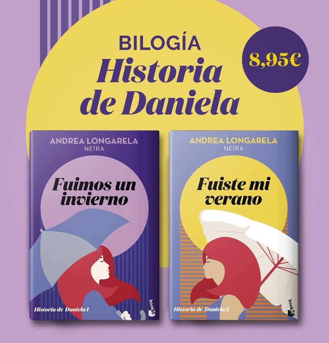 AndreaLongarela's tweet photo. Hoy es tu día, Daniela! ❤️ Ya a la venta en papel y en digital en todas las plataformas. #historiadeDaniela #fuimosuninvierno #fuistemiverano #bilogíaDaniela @booket_planeta https://t.co/IMY55WrLDO