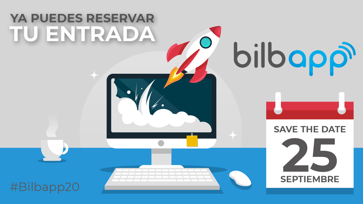 🚀 Ya está de vuelta la 4ª Edición del #Bilbapp

En este evento se integran #diseño, #desarrollo y #marketing orientado al mundo mobile.

ℹ️  Más información: bilbapp.es
🎟 Entradas GRATUITAS: bit.ly/2MNjG9f

#Bilbapp20 #apps