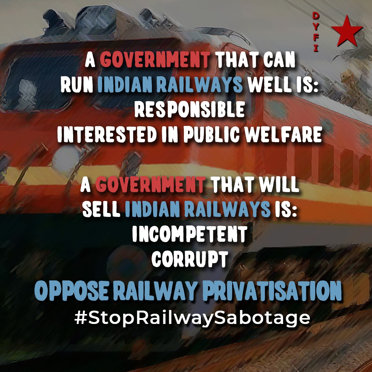 SFI_CEC's tweet photo. #StopRailwaySabotage https://t.co/GeNIyADvfN